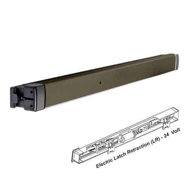 ADAMSRITE: ADAMS RITE ADAMS RITE 8802EL-36-24 ELECTRIC LATCH RETRACTION RIM EXIT DEVICE 24VDC